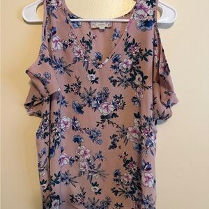 Pink Republic Floral Blouse in Pink and Blue
